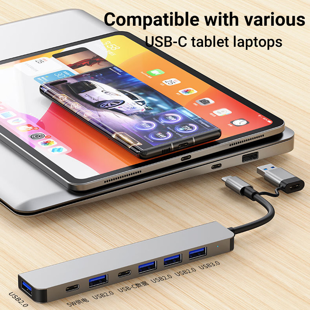 Tablet Accessories For Students - محطة إرساء USB-C و USB ثنائية
