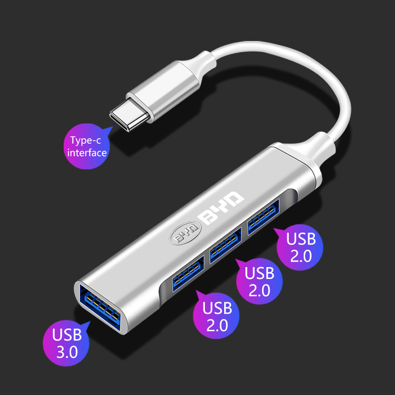 Usb Hub Type C - محول USB متعدد المنافذ من نوع