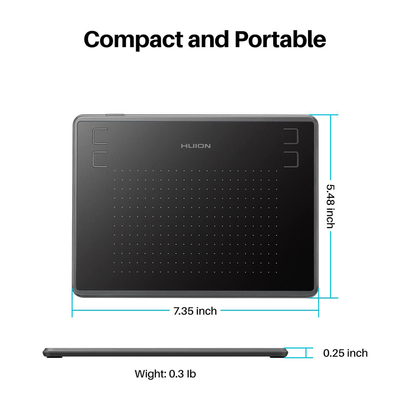 HUION H430P أقراص رقمية مايكرو - مراجعة Graphic Tablet Accessories وسعره