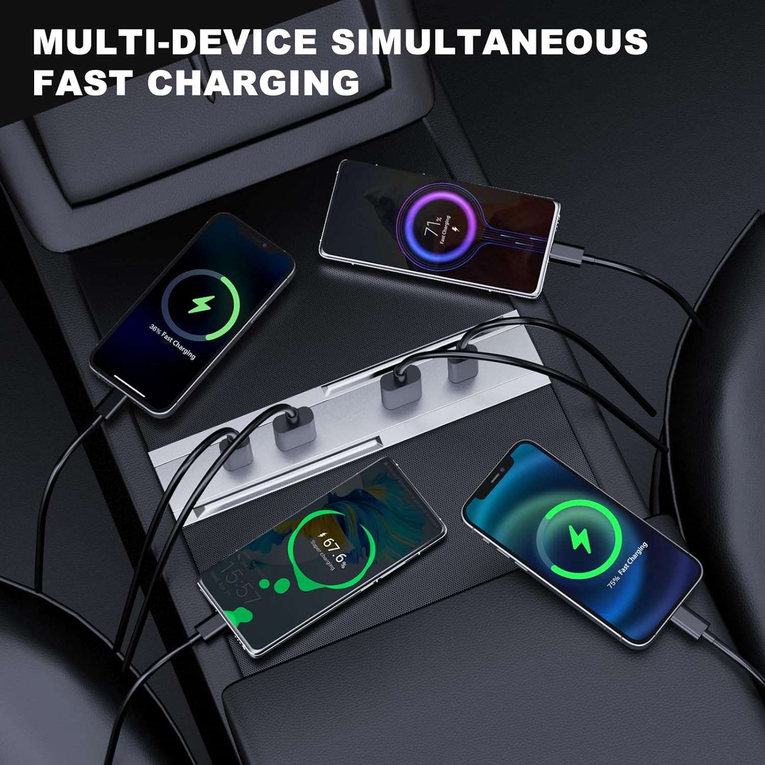 محطة شحن سريعة 27W-65W مع موزع - مراجعة Usb Hub Type C وسعره