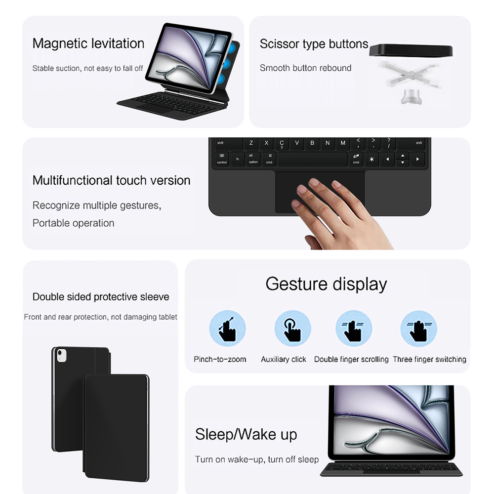 حافظة لوحة المفاتيح السحرية لج - مراجعة Ipad Cover Folio وسعره
