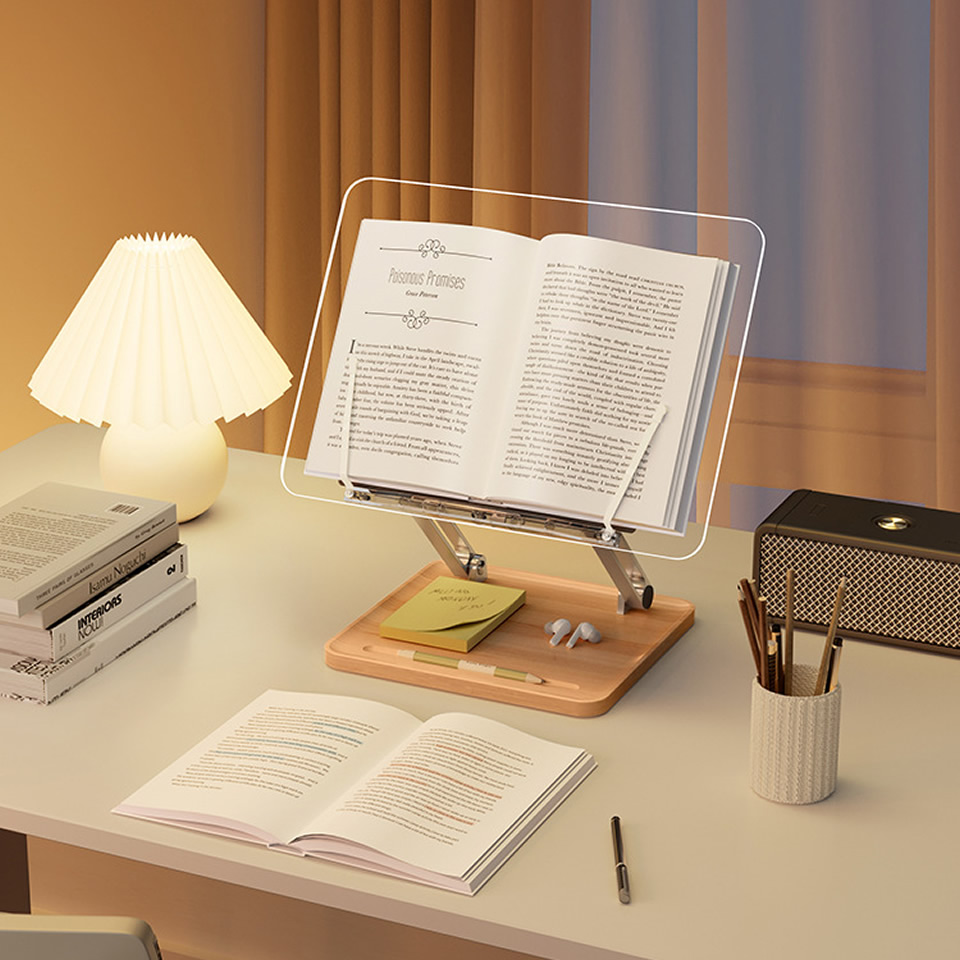 حامل قراءة خشبي مع إضاءة، حامل - مراجعة Laptop Tablet Accessories وسعره