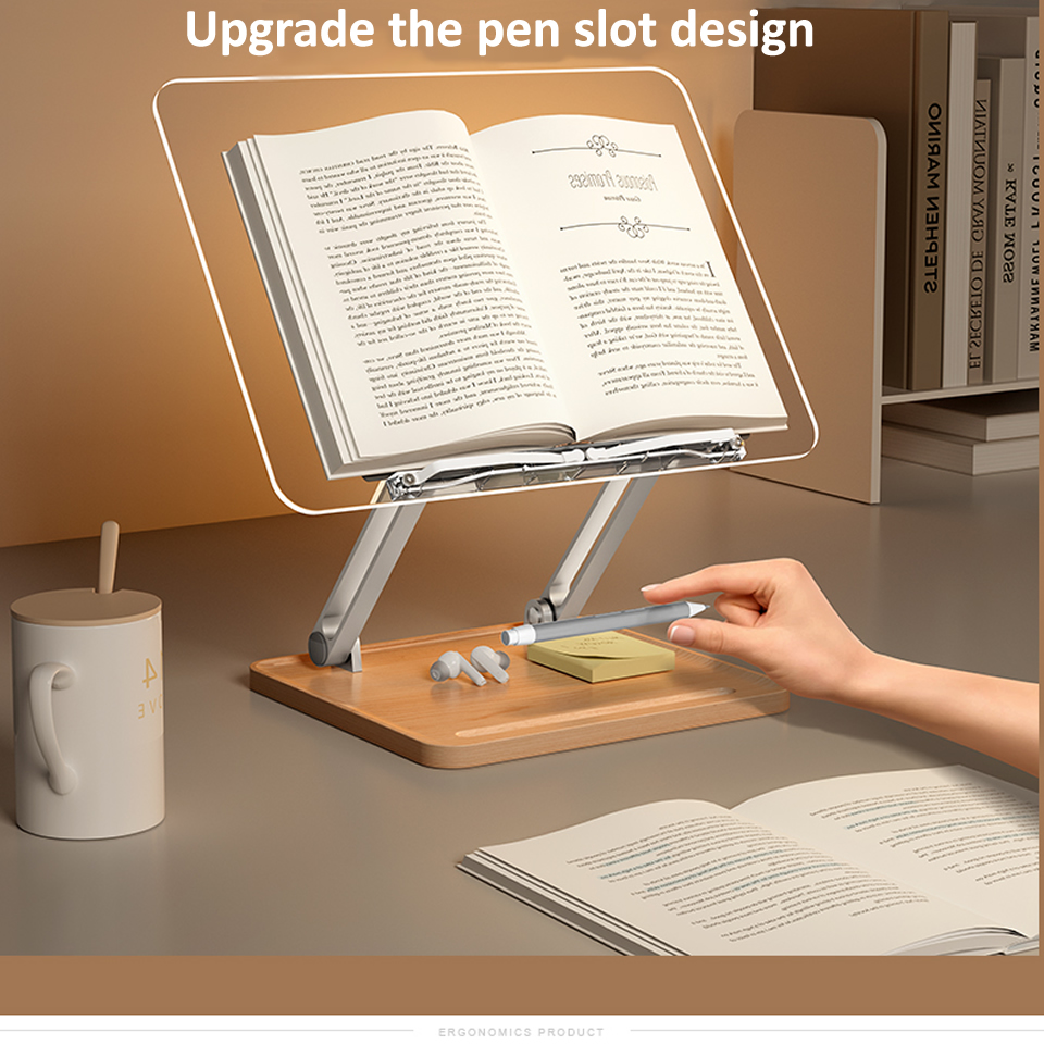 حامل قراءة خشبي مع إضاءة، حامل - مراجعة Laptop Tablet Accessories وسعره